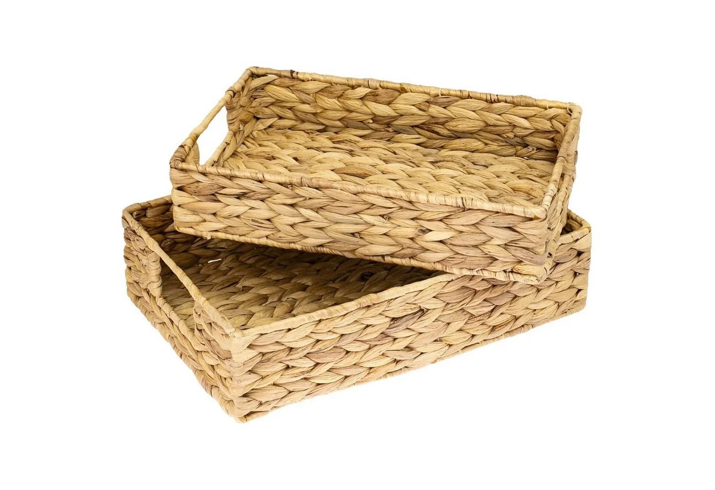 HMF Dekotablett 2er Set Wasserhyazinthe Rustikal - Bild 2