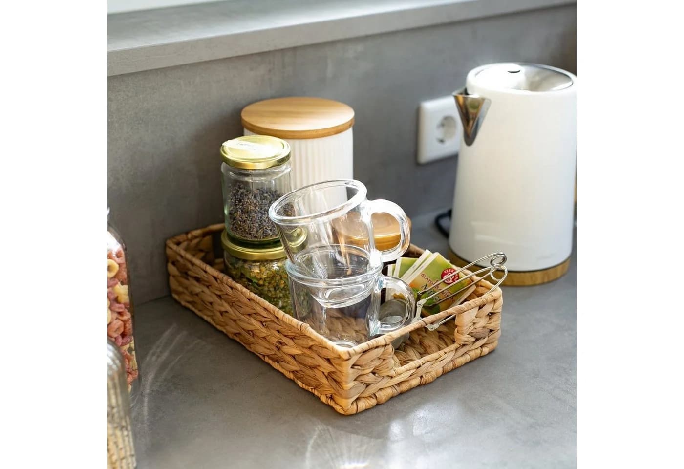 HMF Dekotablett 2er Set Wasserhyazinthe Rustikal - Bild 3
