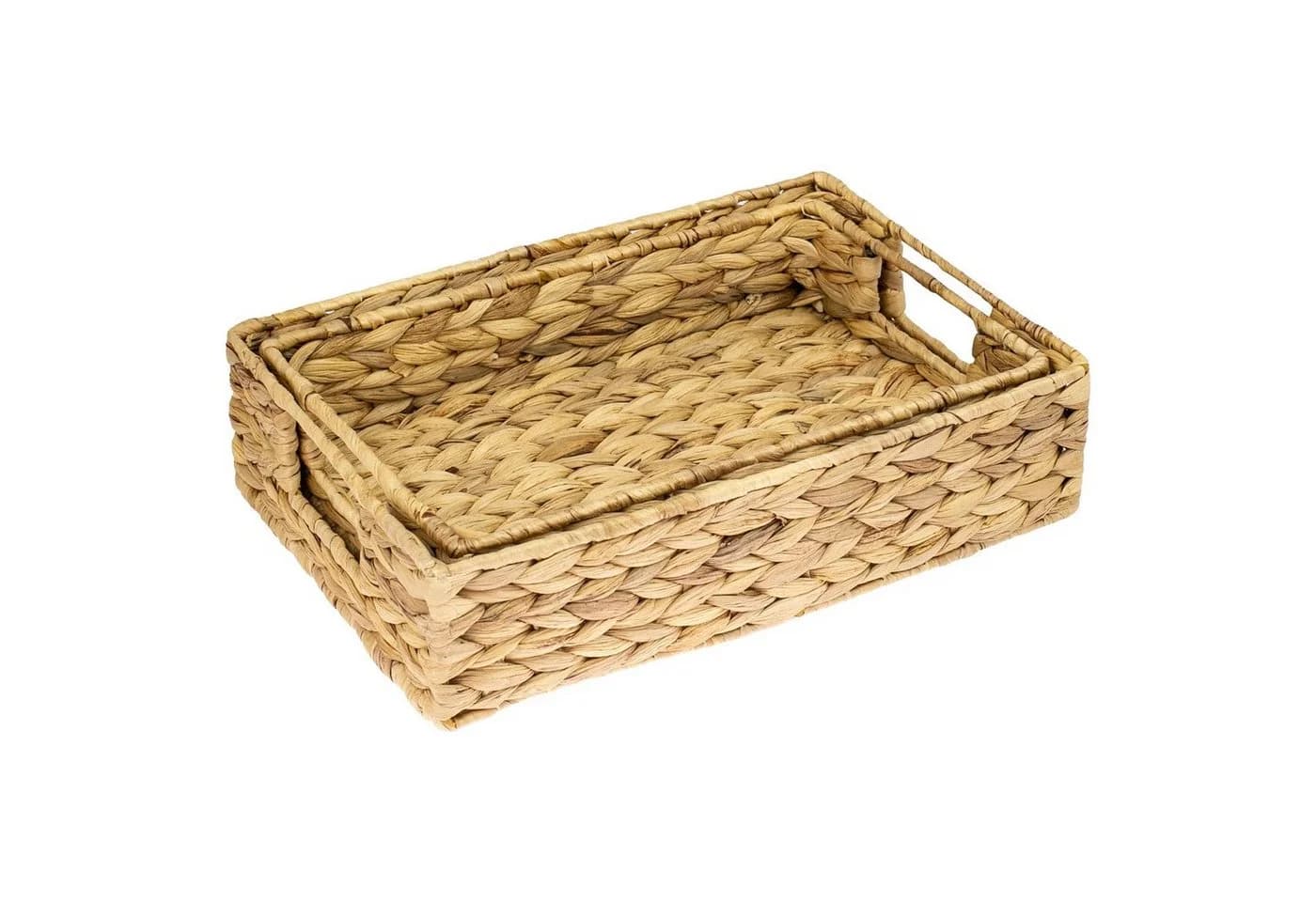 HMF Dekotablett 2er Set Wasserhyazinthe Rustikal - Bild 5