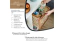 HMF Regalkorb Aufbewahrungskorb Rattan Akazienholz Kallax 32x34x32cm Natur Bild 3