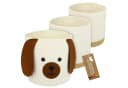 HMF Aufbewahrungskorb 3er-Set Hund Baumwolle Bild 2