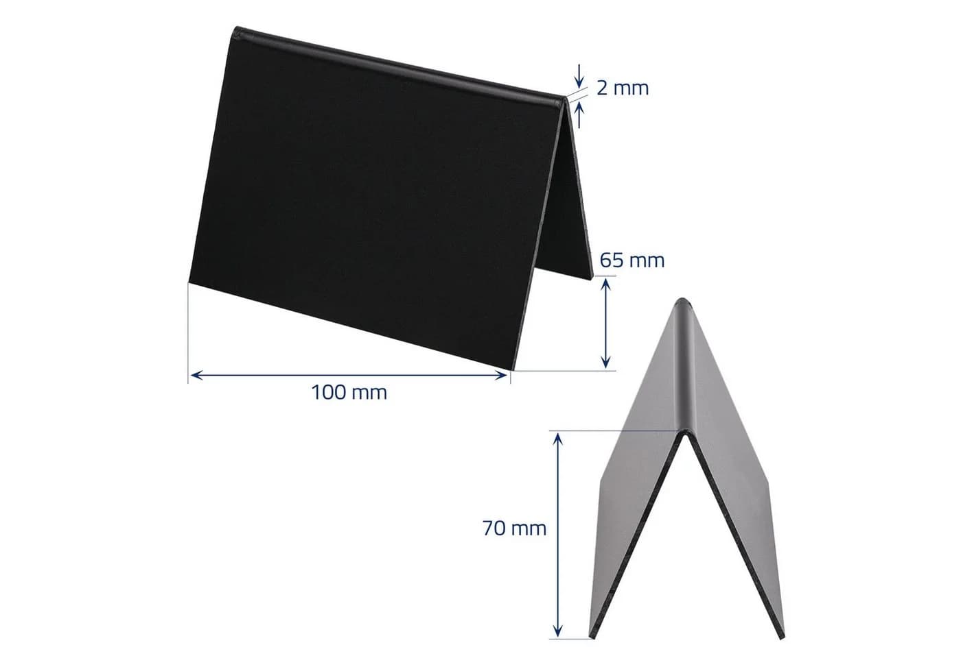 HMF Standtafel Tischaufsteller Kreidetafel Schwarz 10-tlg - Bild 3