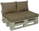 Palettenkissen GO-DE Beige 60x80 cm 12 cm gepolstert 2er-Set Bild 2