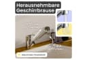 instmaier Elena Spültischarmatur Küche Ausziehbar Niederdruck 2 Strahlarten Bild 3