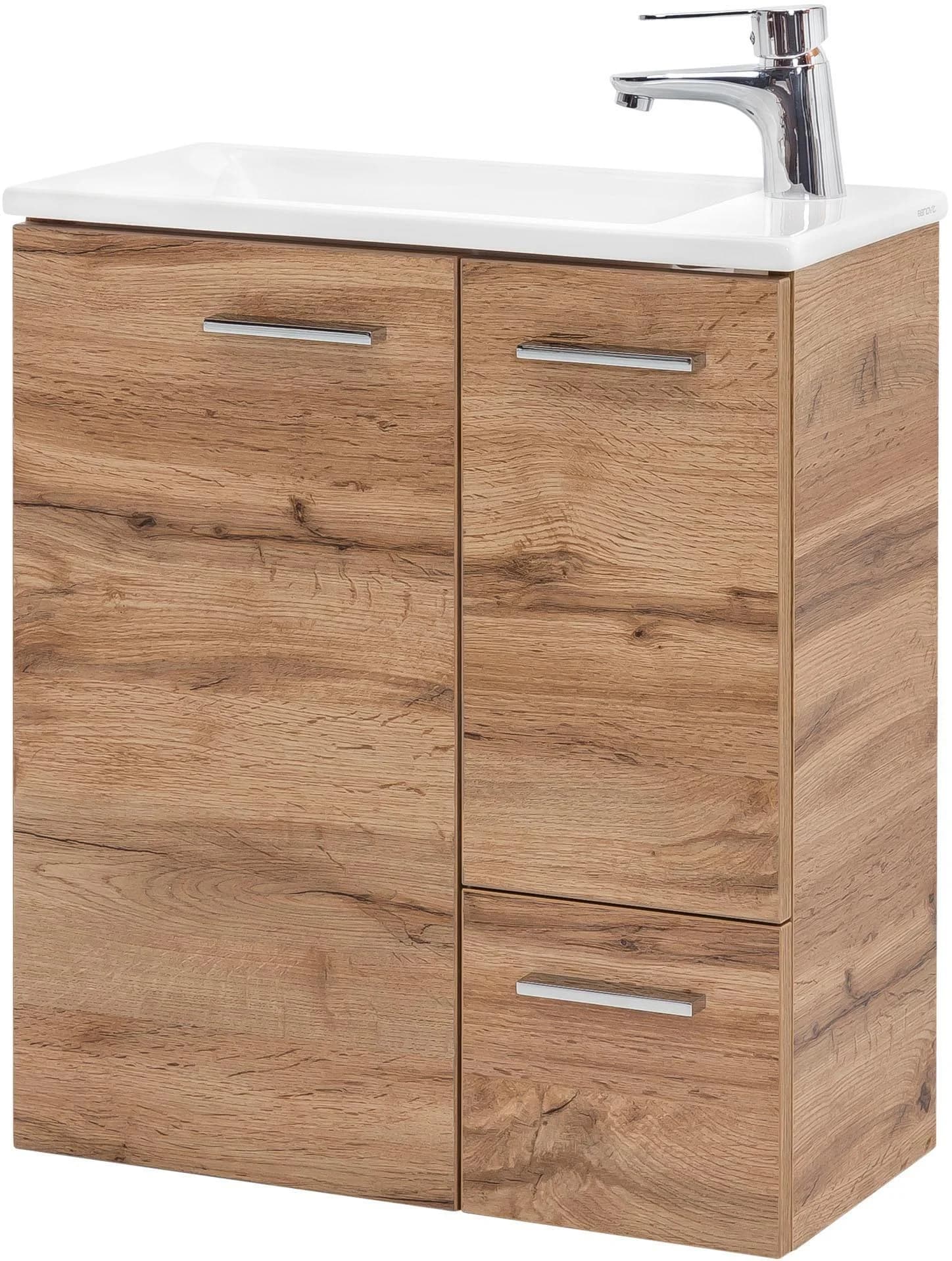 SCHILDMEYER Matteo Waschtisch wotaneichefarben mit Keramikbecken - Bild 2