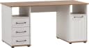 Schreibtisch SCHILDMEYER Jelda Eiche Landhausfarben Weiß 150 cm Bild 2