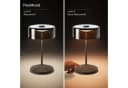 SIGOR LED Tischleuchte NUMOTION Akku Glas Dimmbar Graphitgrau Bild 3