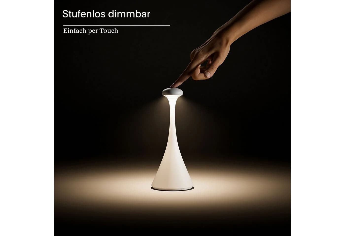 SIGOR Nudrop LED Tischleuchte Akku Dimmbar Dünenbeige IP54 - Bild 4