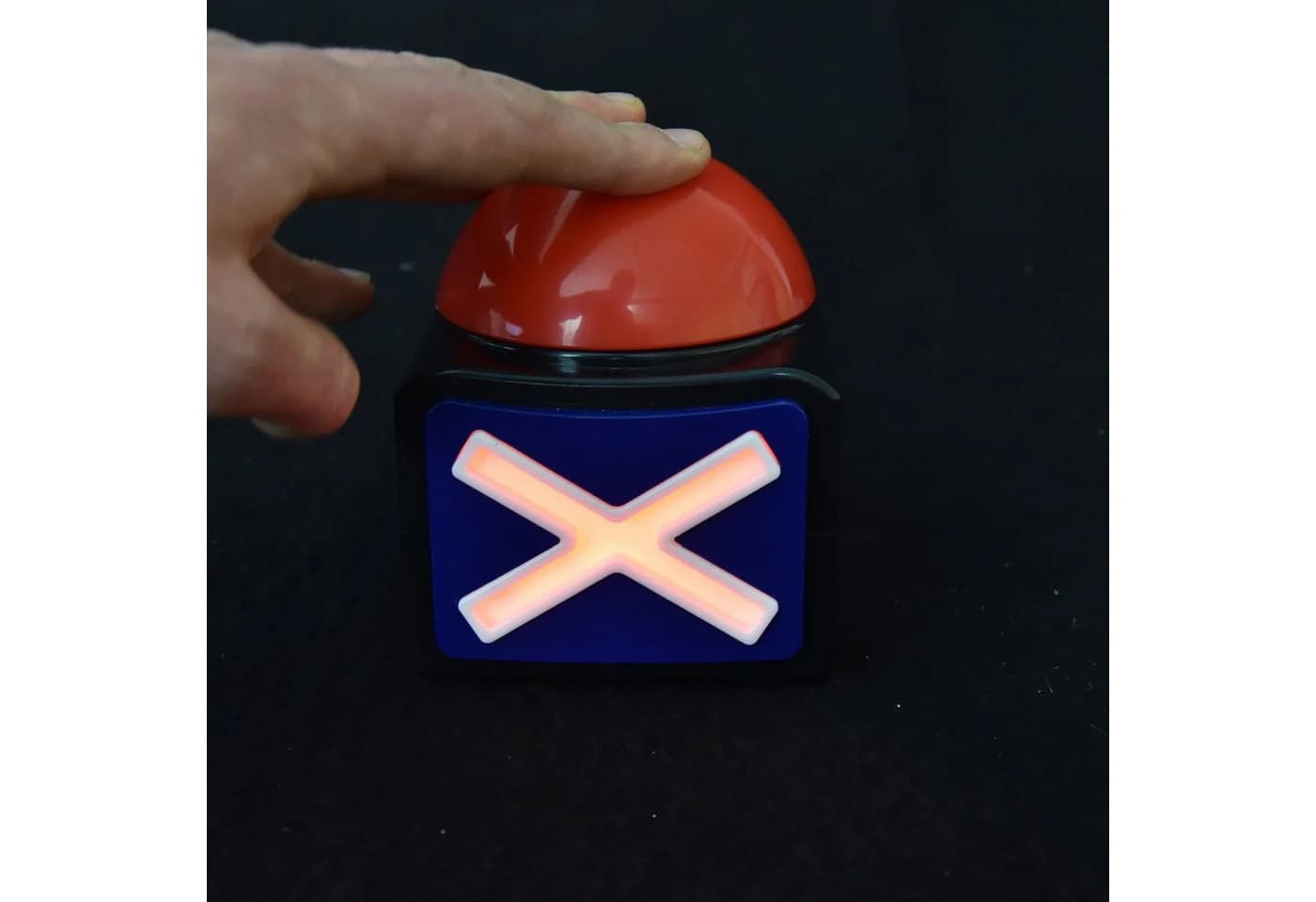 Out of the Blue Abgelehnt Buzzer Scherzartikel mit Licht und Sound Rot/Schwarz