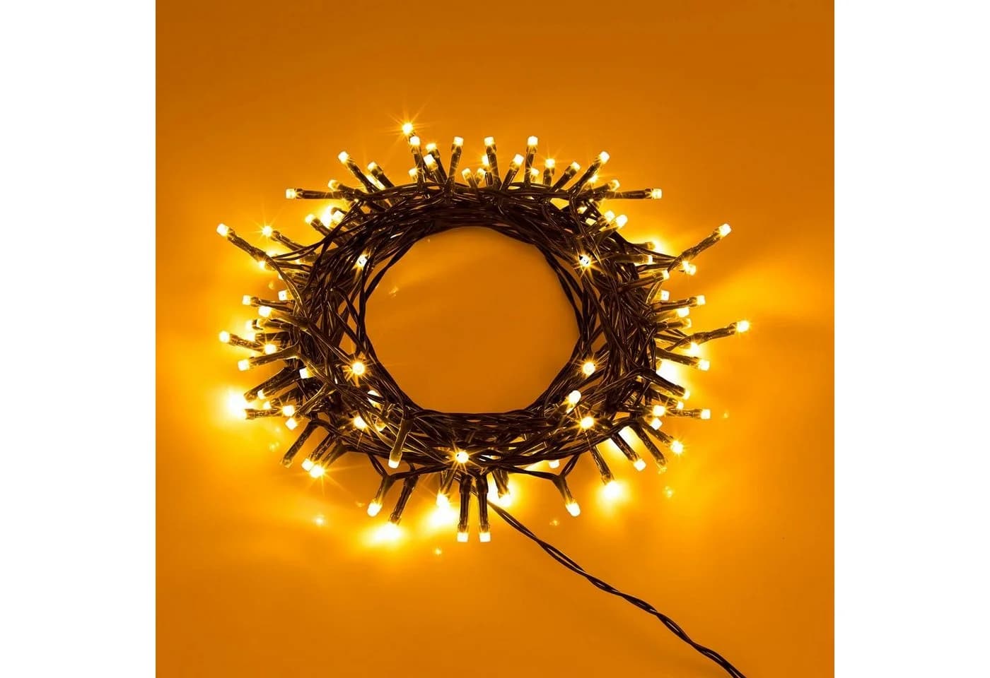 Out of the Blue LED-Lichterkette 120 LEDs warmweiß + bunt mit Timer IP44