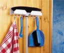 RUCO Türhaken Set Weiß 2 Stück Besenhalter für Tür und Wand Bild 3