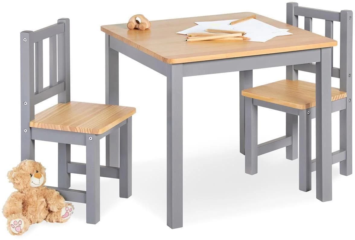 Kindersitzgruppe Pinolino Fenna Grau/Natur Kinder