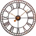 AMS Wanduhr W9537 Quarzuhr Metall Design Bild 2