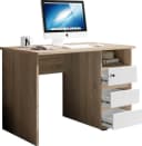 BEGA OFFICE Primus 1 Schreibtisch Eiche Sonoma/Weiß mit Schubladen Bild 2