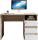 BEGA OFFICE Primus 1 Schreibtisch Eiche Sonoma/Weiß mit Schubladen Bild 3
