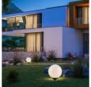 JUST LIGHT Kugelleuchte HEMIS Gartenlampe weiß IP44 Bild 1