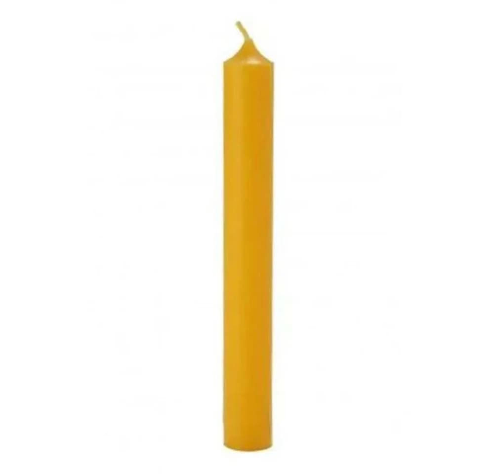 Hahn Kerzenfarm Stabkerze Gelb 18 cm