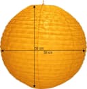 Guru-Shop Lampenschirm Runder Lokta Papier gelb 50 cm Bild 3