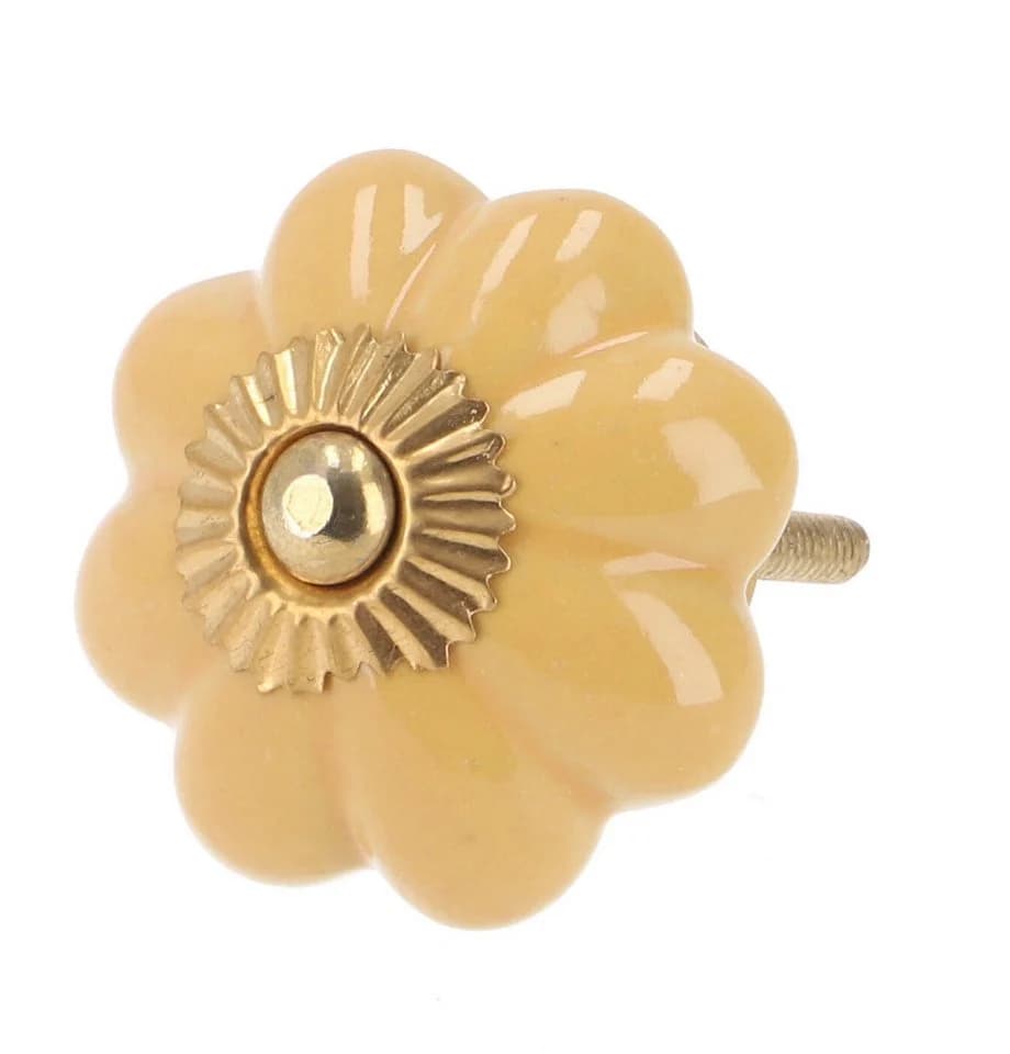 Guru-Shop Möbelknopf Rose aus Keramik Cremeweiß - Bild 2