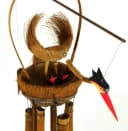 Exotisches Bambus Windspiel Vogel Klangspiel Bild 3
