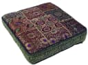 Guru-Shop Orientalisches Patchwork Sitzkissen 40x40 cm Braun/Schwarz Bild 2