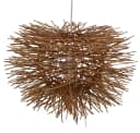 Guru-Shop Rattan Deckenlampe Nairobi Braun Handgefertigt Bild 1