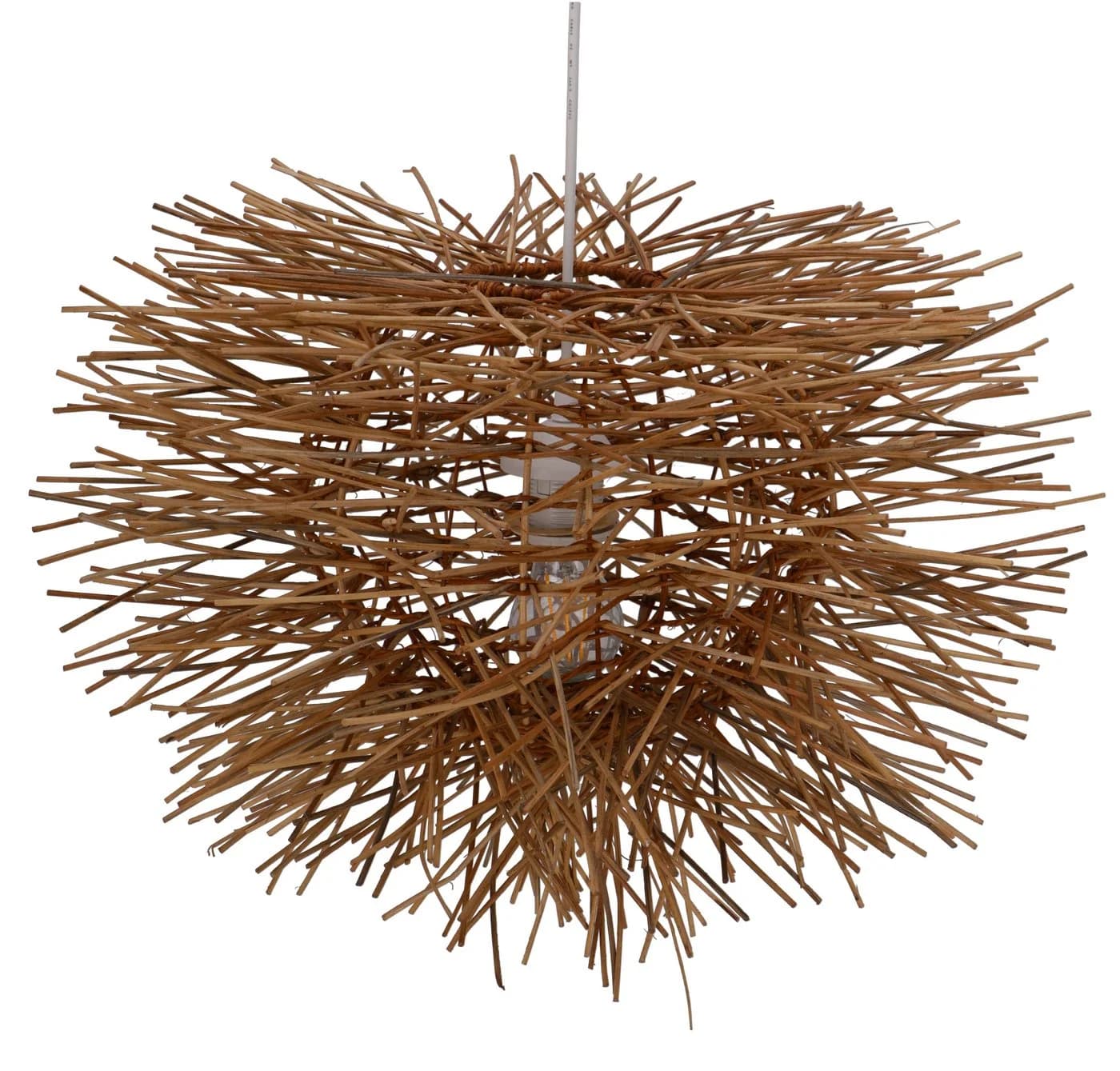 Guru-Shop Rattan Deckenlampe Nairobi Braun Handgefertigt