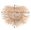 Guru-Shop Rattan Deckenlampe Nairobi Braun Handgefertigt Bild 4