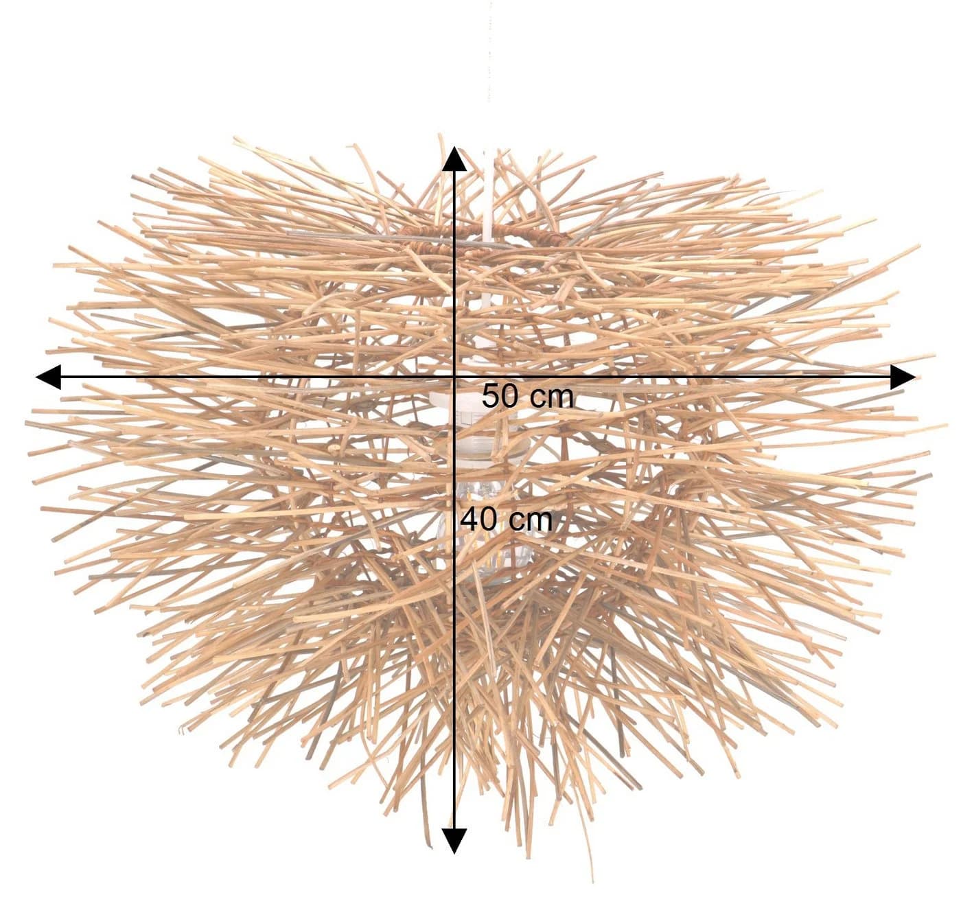 Guru-Shop Rattan Deckenlampe Nairobi Braun Handgefertigt - Bild 4