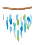 Guru-Shop Dekoobjekt Muschel Mobile Ethno Windspiel blau/grün Bild 4
