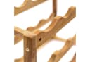 relaxdays Weinregal klein Walnuss 12 Flaschen Landhaus Bild 5