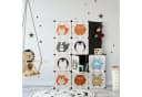 relaxdays Steckregal Kinderzimmer mit Tiermotive Schwarz Bild 1