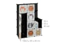 relaxdays Steckregal Kinderzimmer mit Tiermotive Schwarz Bild 5