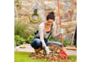 relaxdays Schlauchhalterung Wandhalter mit Feendesign Dunkelbraun Bild 3