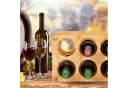 relaxdays Weinregal 6 Flaschen Bambus Natur Bild 5