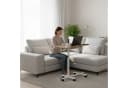 relaxdays Laptoptisch höhenverstellbar mit Rollen Braun/Weiß Bild 1