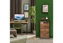 relaxdays Standregal Industrial 3 Schubladen Schwarz Braun Bild 1