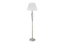 RELAXDAYS Stehlampe antik Silber Weiß Stoffschirm Fußschalter Bild 2