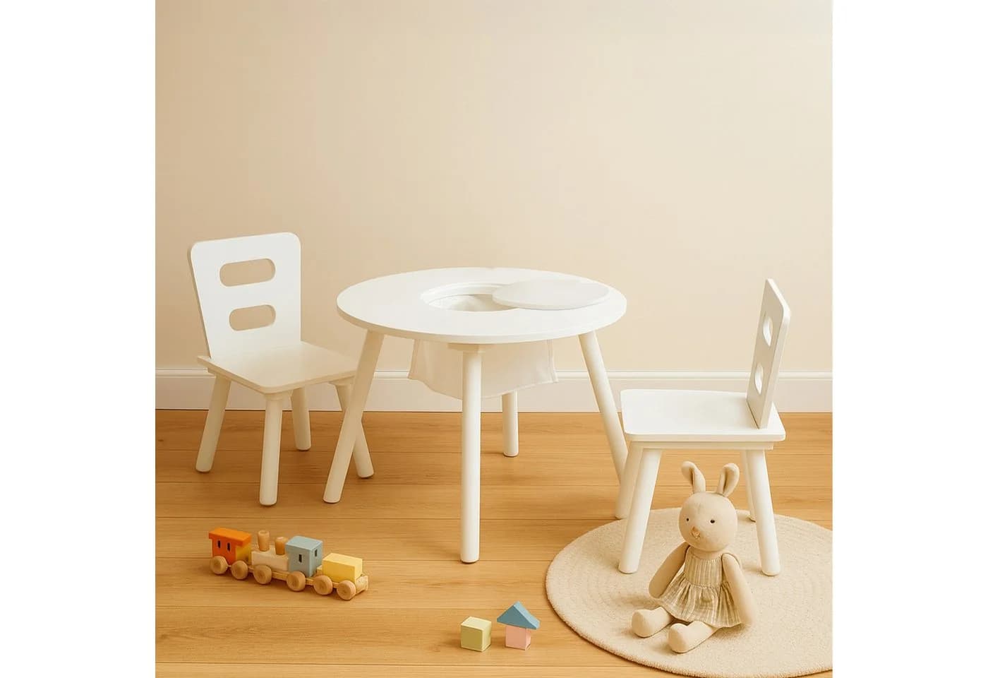 relaxdays Kindersitzgruppe 3-teilig mit Stauraum - Bild 3