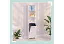 relaxdays Wäscheschrank mit 44 l Wäschesack Weiß Bild 1