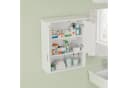 relaxdays Hängeschrank Weiß 3 Fächer Landhausstil Bild 3