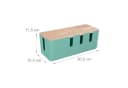 RELAXDAYS Kabelbox mit Holzdeckel, Mint Bild 4