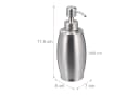 relaxdays Seifenspender Edelstahl 350 ml Silber Bild 4