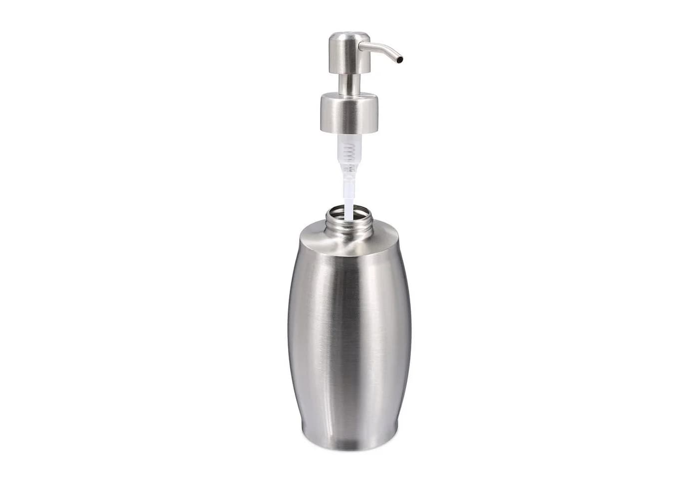 relaxdays Seifenspender Edelstahl 350 ml Silber - Bild 5