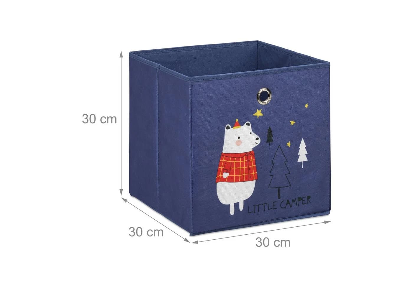 relaxdays Faltbox Kinder Aufbewahrungsboxen 4er Set Bunt - Bild 4