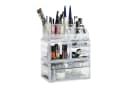 relaxdays Make-Up Organizer Acryl 21 Fächer transparent Bild 2