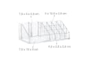 relaxdays Make-Up Organizer Acryl 21 Fächer transparent Bild 5