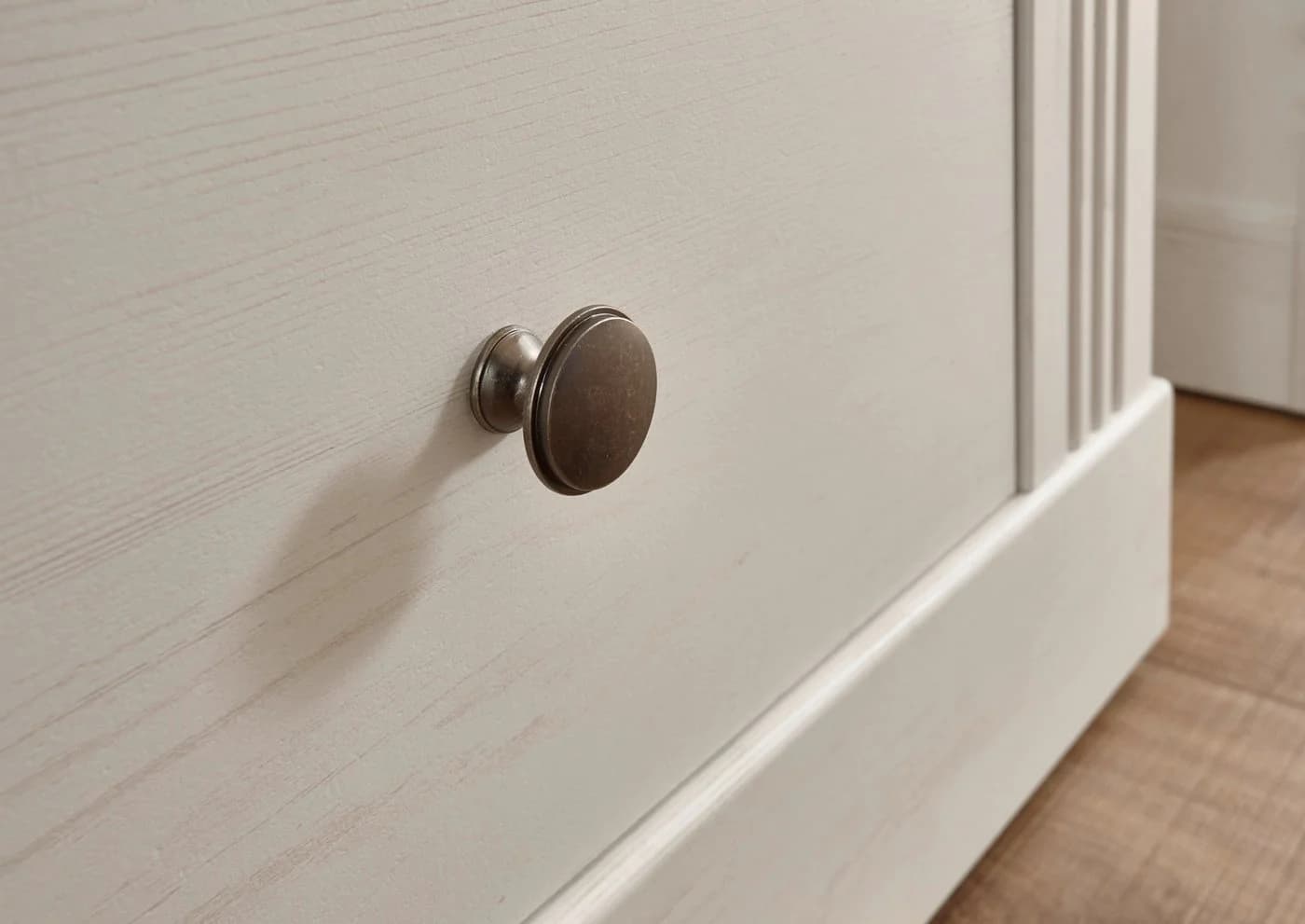 OTTO HOME WESTMINSTER Schreibtisch Landhausstil Weiß/Schwarz - Bild 5