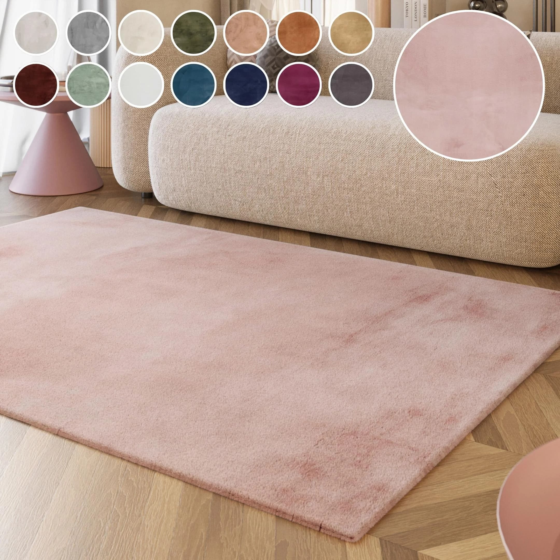 Hochflor-Teppich ESPRIT Alice ESP-4377 Kunstfell Rosa