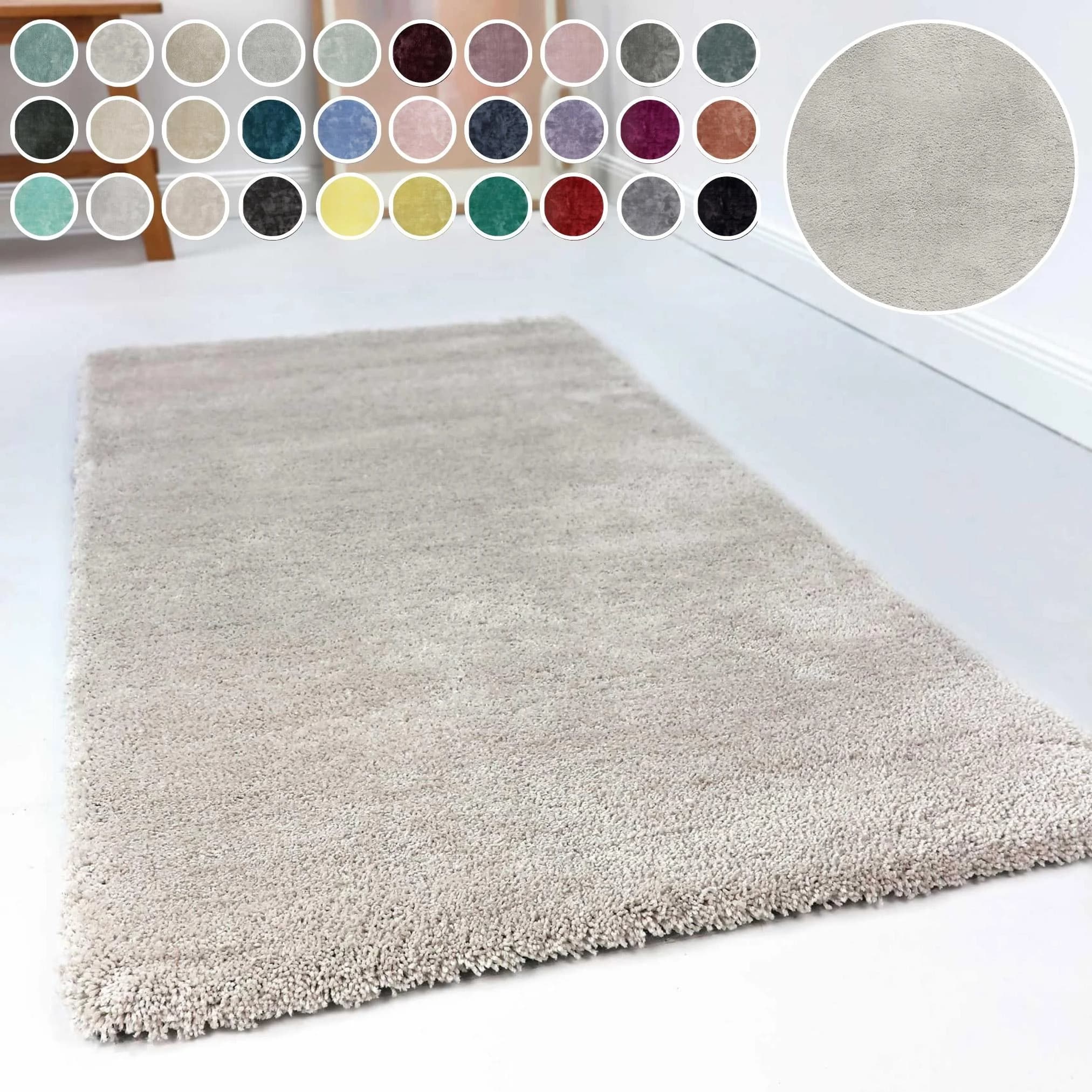 ESPRIT Hochflor-Teppich Relaxx Hellgrau-Creme Modern